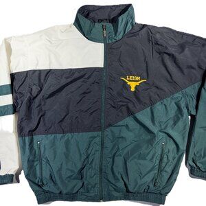 Vintage 90s Holloway Basketball Jacket Leigh Longhorns Windbreaker Rare - XL